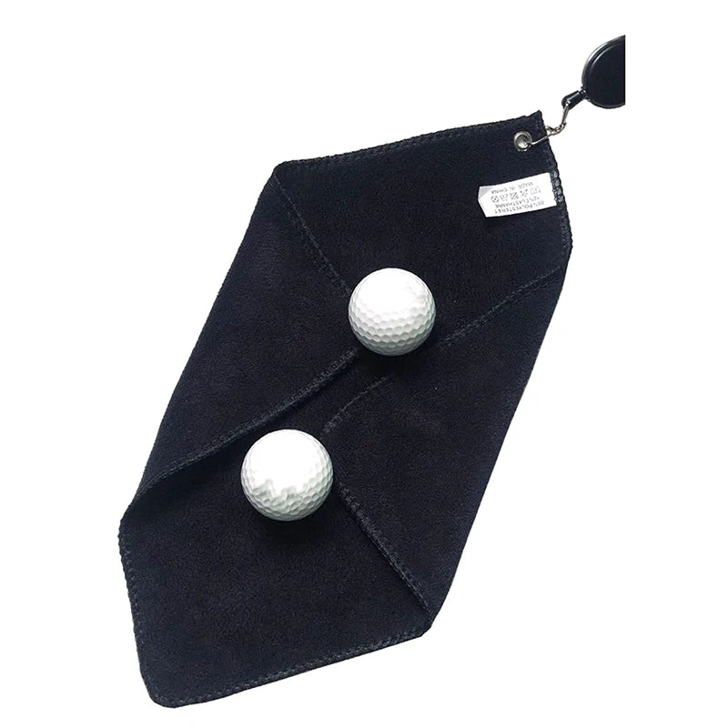 Multi-Purpose Golf Cleaning Towel with Retractable Hook - Convenient
