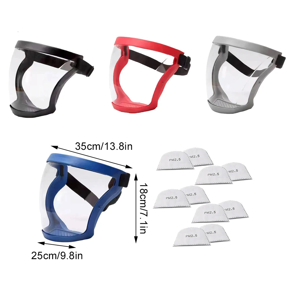 Mặt Nạ Bảo Hộ Toàn Mặt Trong Suốt Chống Bụi Bền