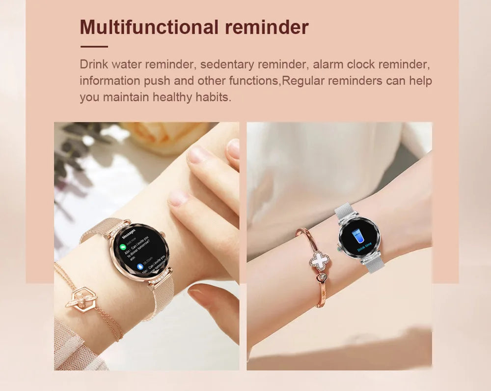 Đồng hồ thông minh nữ AMOLED 1.19 chống nước IP68