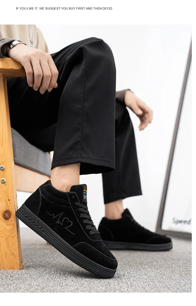 Giày Thêu Tim Đỏ Unisex - Thời Trang Thoáng Khí