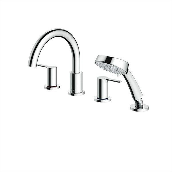 Hot and cold faucet for bathtub with shower LB (4 holes) TBS01202BA