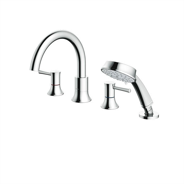 Hot and cold tub faucet with shower LN (4 holes) TBS02202BA