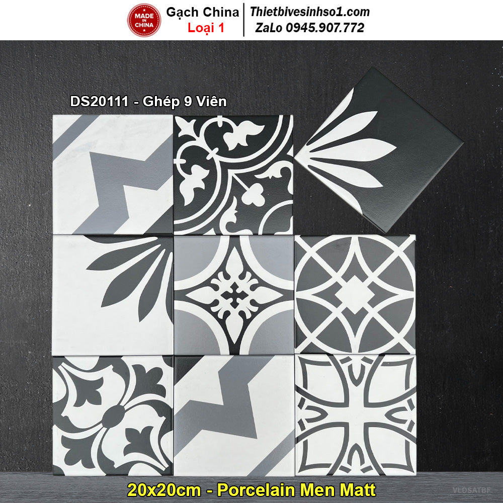 20x20 Chinese Cement Tiles DS20111
