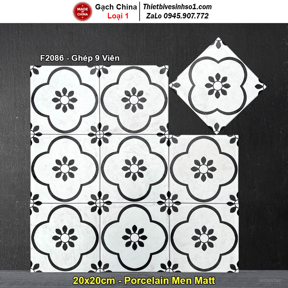 20x20 Chinese Cement Tiles F2086