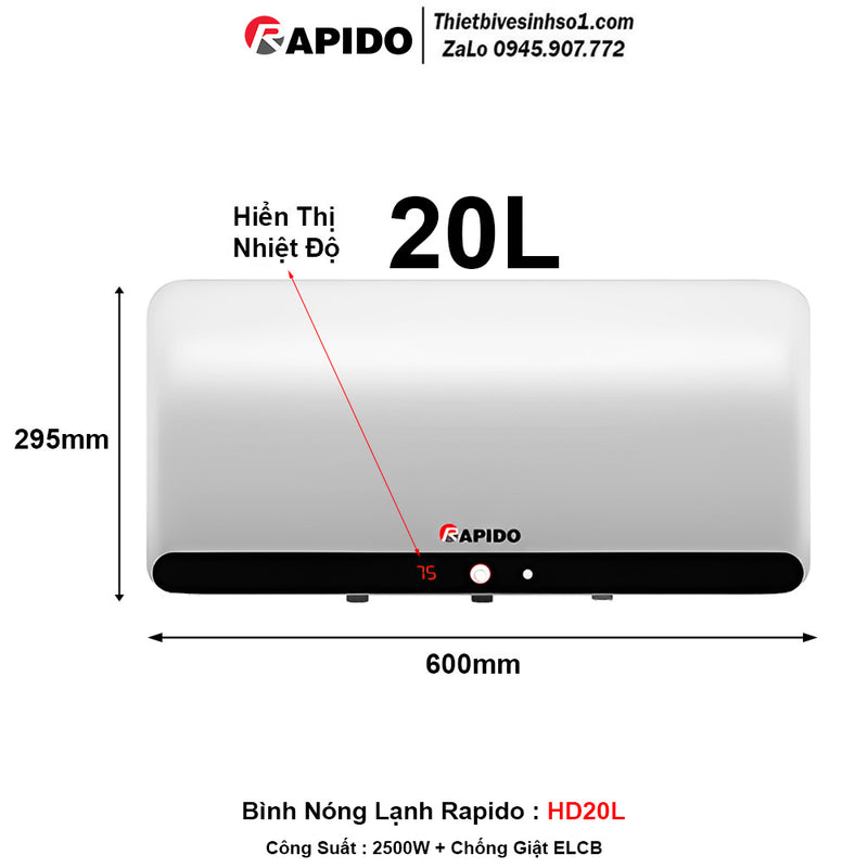 Rapido HD20L Water Heater