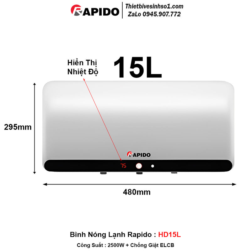 Rapido HD15L Water Heater
