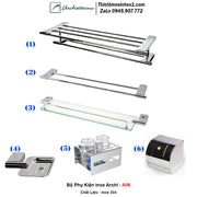 Archi A06 Stainless Steel Accessories Set