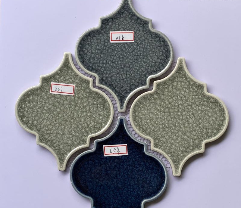 Mosaic Lantern Blue Black Gray