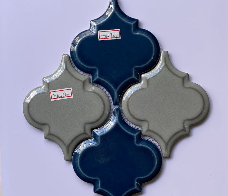 Mosaic Lantern Gray Blue