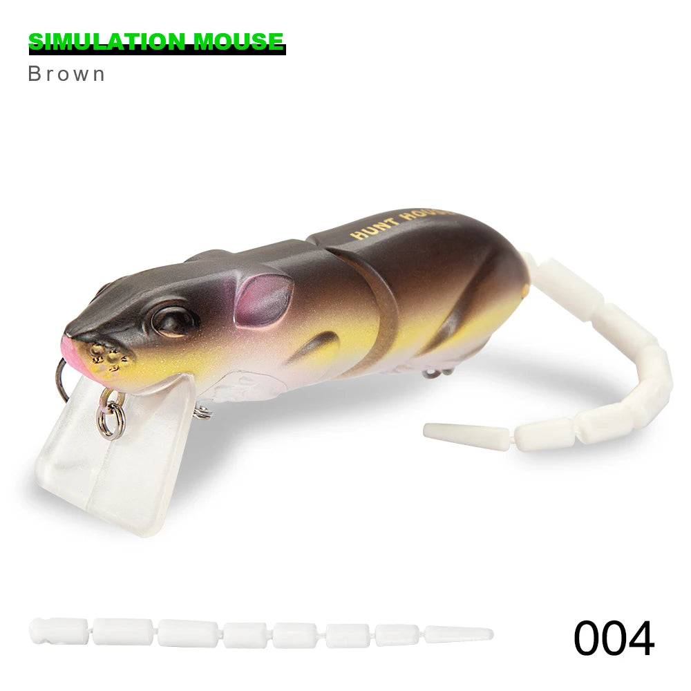 Mồi Câu Cá Hình Chuột Hunthouse Swimbait Có Lưỡi