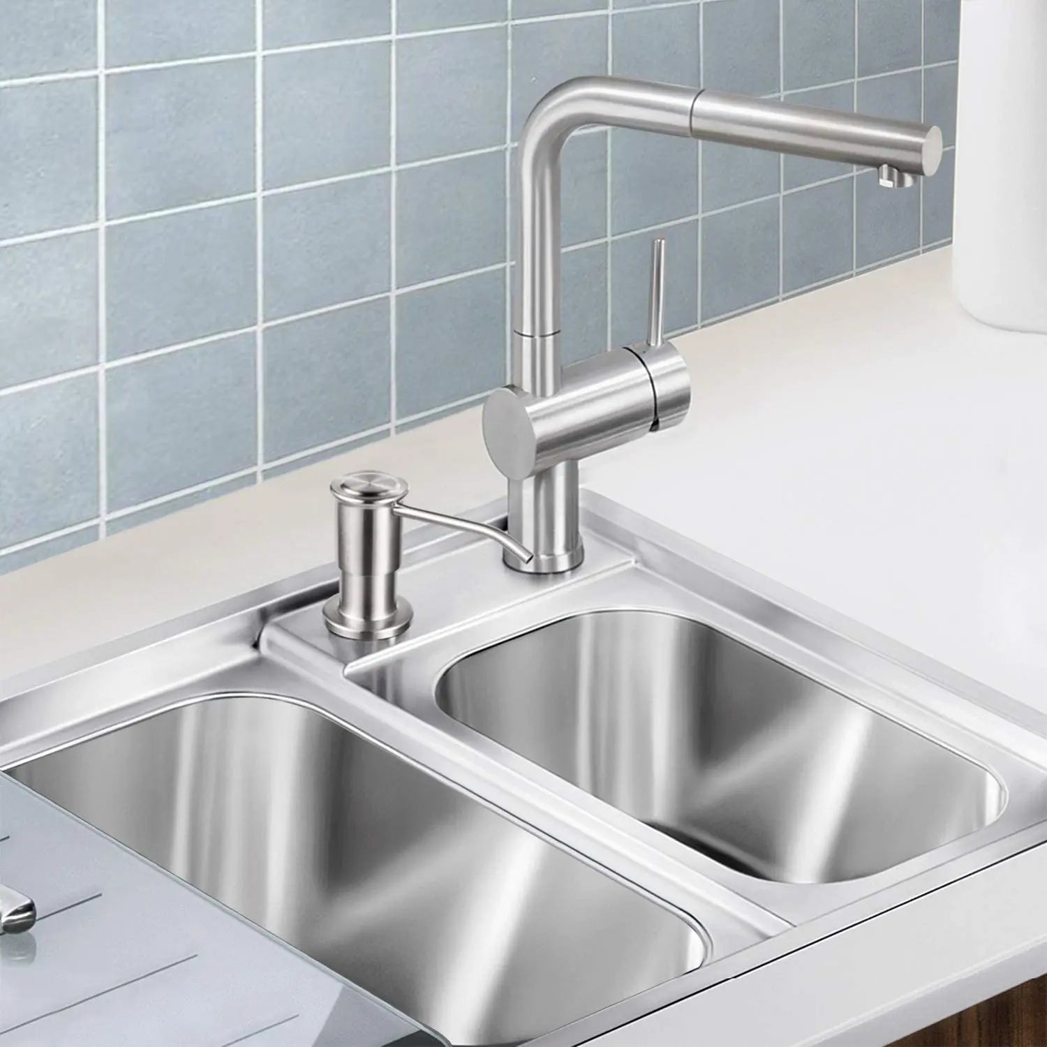 Samodra 500ml Luxury Stainless Steel Kitchen Soap Dispenser