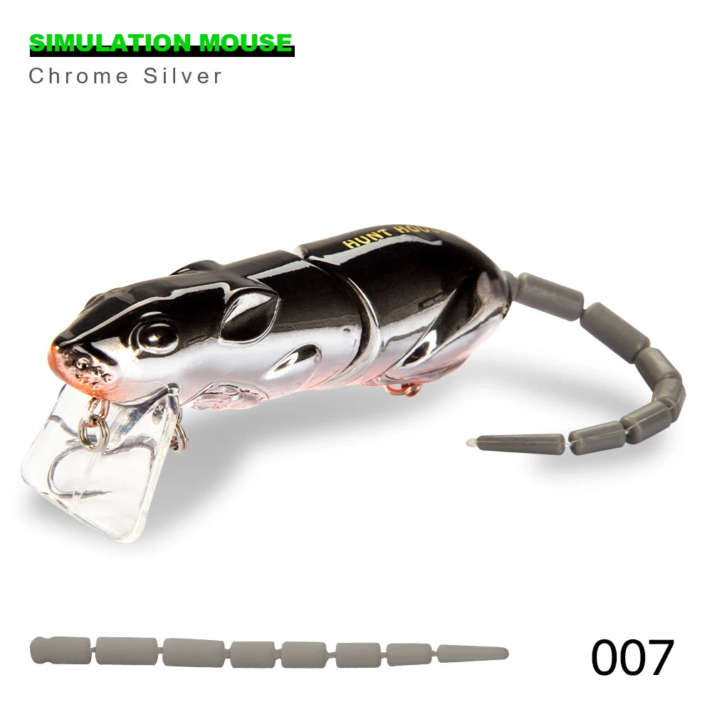 Mồi Câu Cá Hình Chuột Hunthouse Swimbait Có Lưỡi