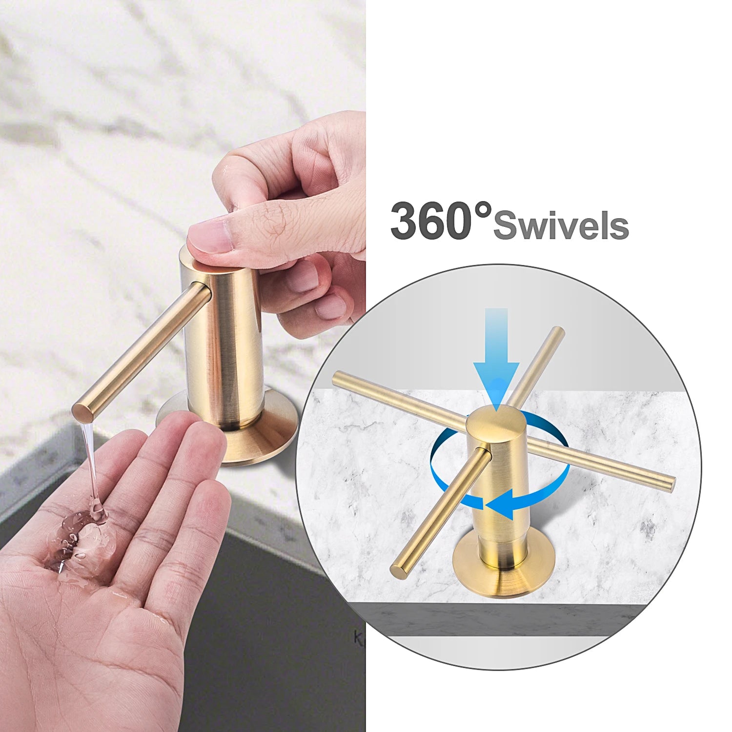 Samodra: 500ML Black Soap Dispenser For Kitchen