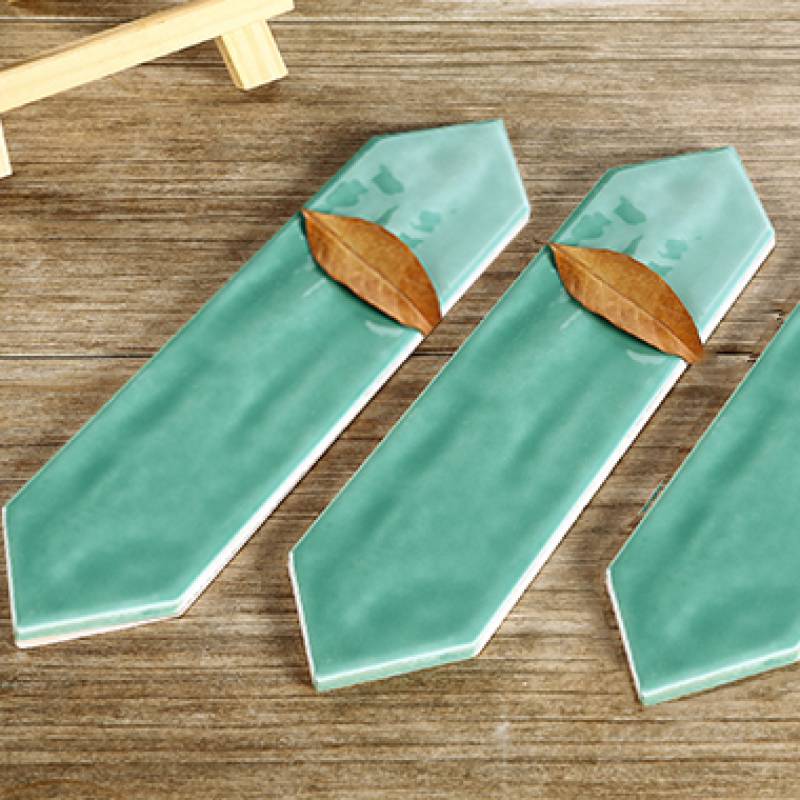 Vietnam Arrow Tiles, Glossy Green, Size 75x300 mm, VP75306J-2, Goods (1 box/ 44 tiles/ 0.99m2)