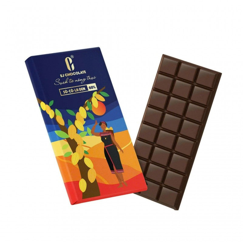 EJ Farm 60% dark chocolate, Dak Nong specialty