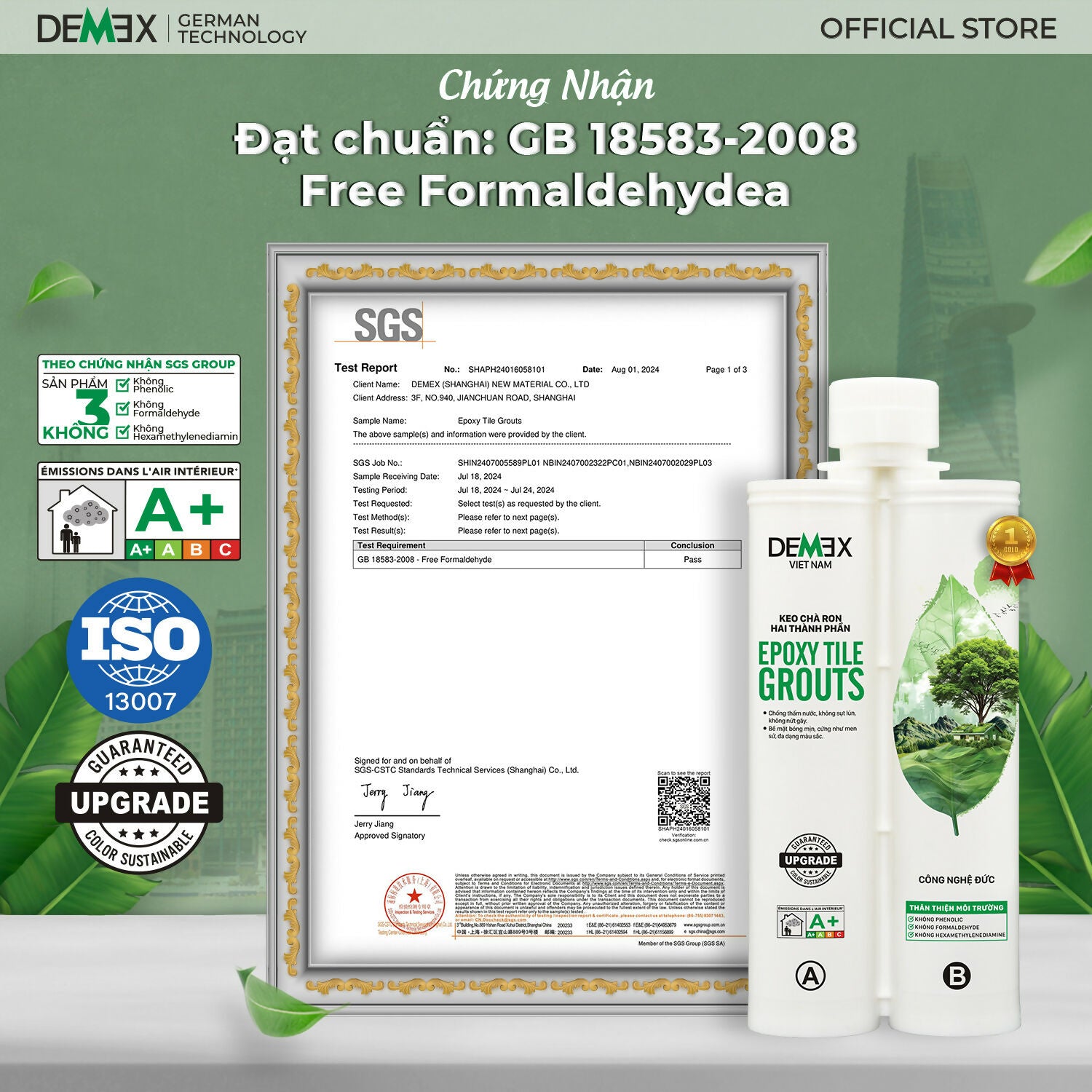 Demex Plus - Keo Chà Ron Chống Thấm Cao Cấp - Daisan Mart