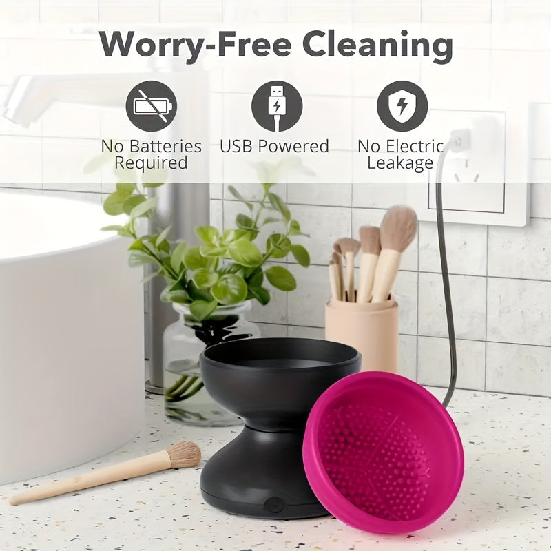 USB Mini Multi-Function Automatic Makeup Brush Cleaner
