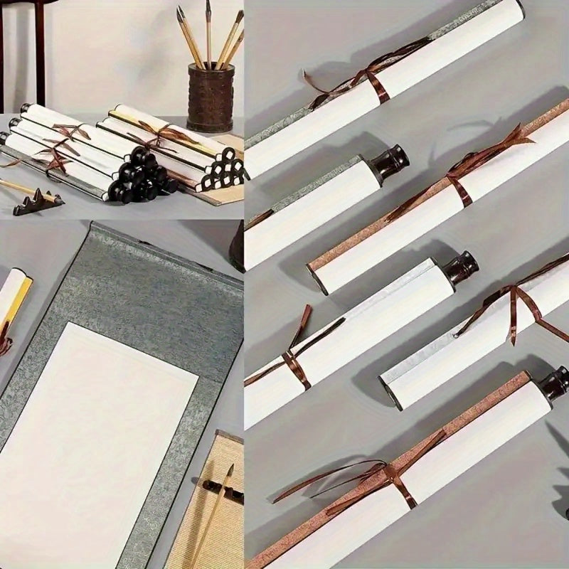 【精美書法捲軸】6卷精美書法捲軸 | 壁掛式藝術品，採用優質宣紙，圖案精美，是家居或辦公室裝飾的理想之選，也是一件精美的裝飾藝術品。
