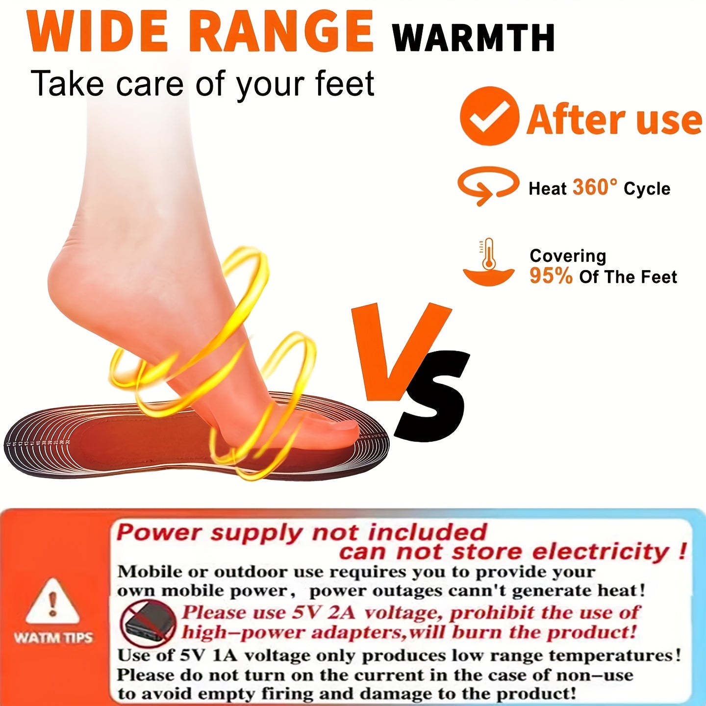 Insole Ấm Điện USB - Giữ Ấm Chân Mùa Đông Outdoors