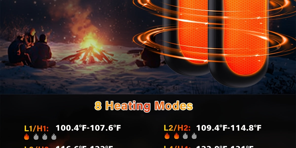 Pair of 36H Rechargeable Electronic Heating Bags, Convenient Gift