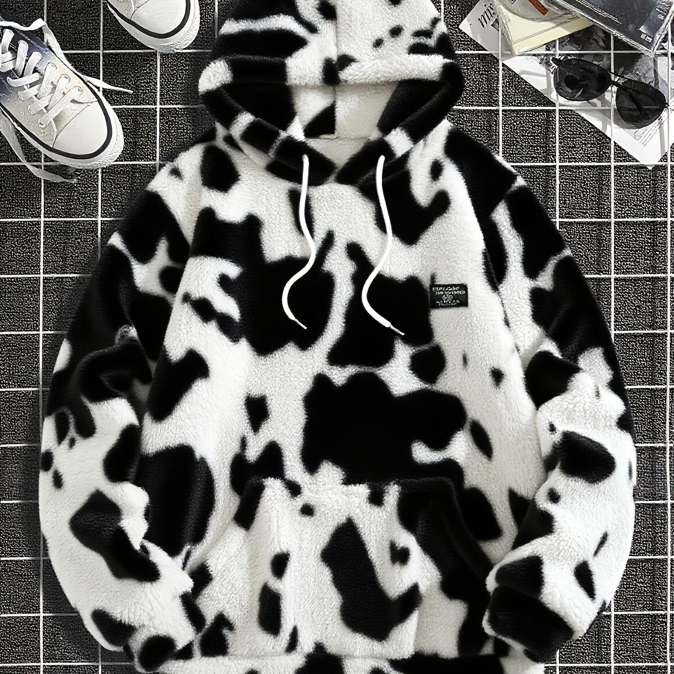 Warm, Sporty, Dynamic Cow Hoodie