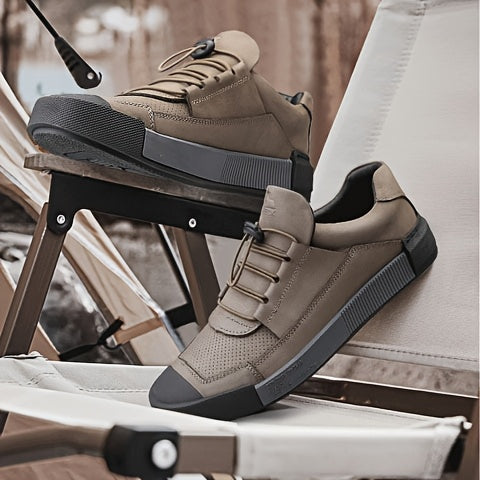 Elegant Men's Leather Shoes, Non-slip Sole, Soft