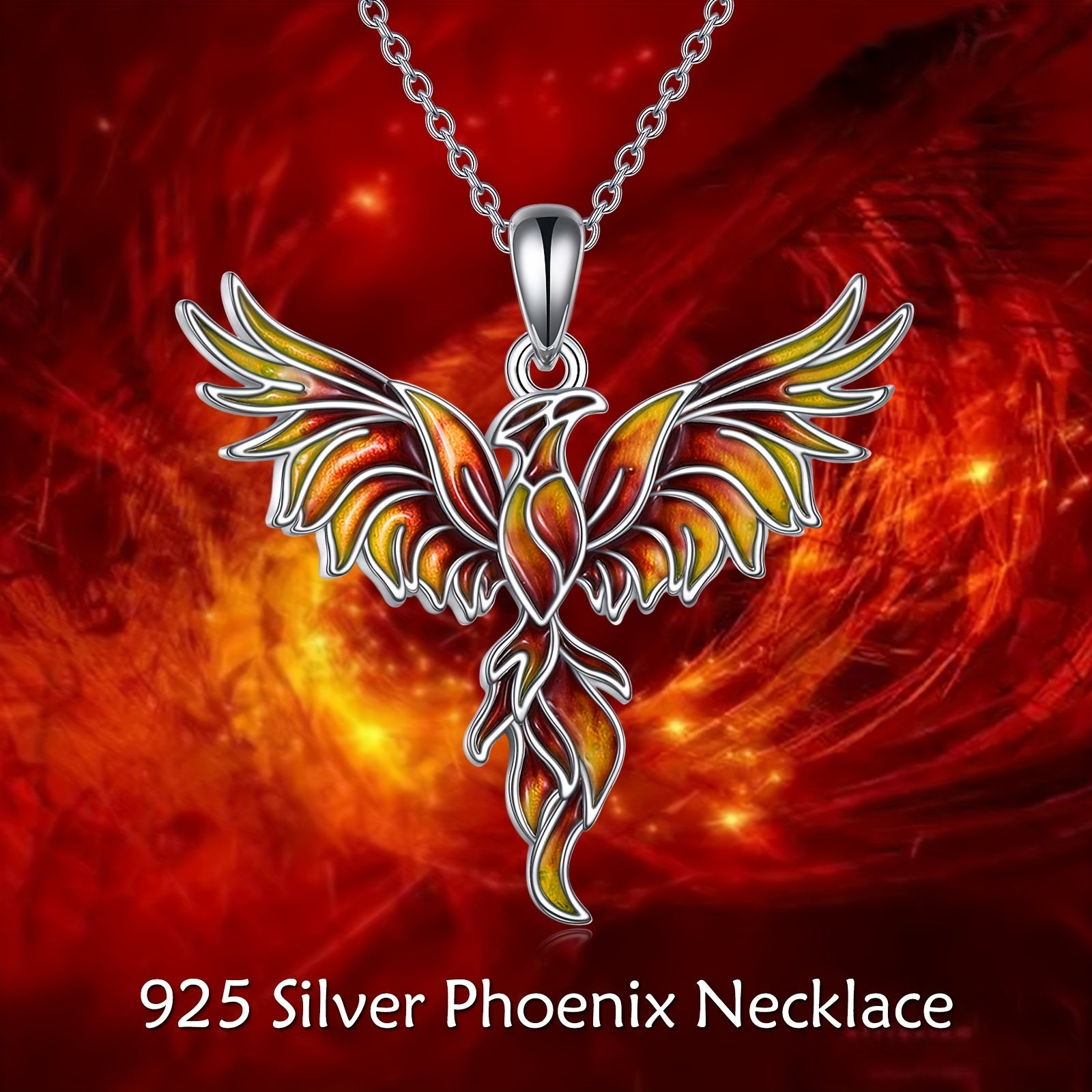 925 Silver Phoenix Necklace - Women's Gift