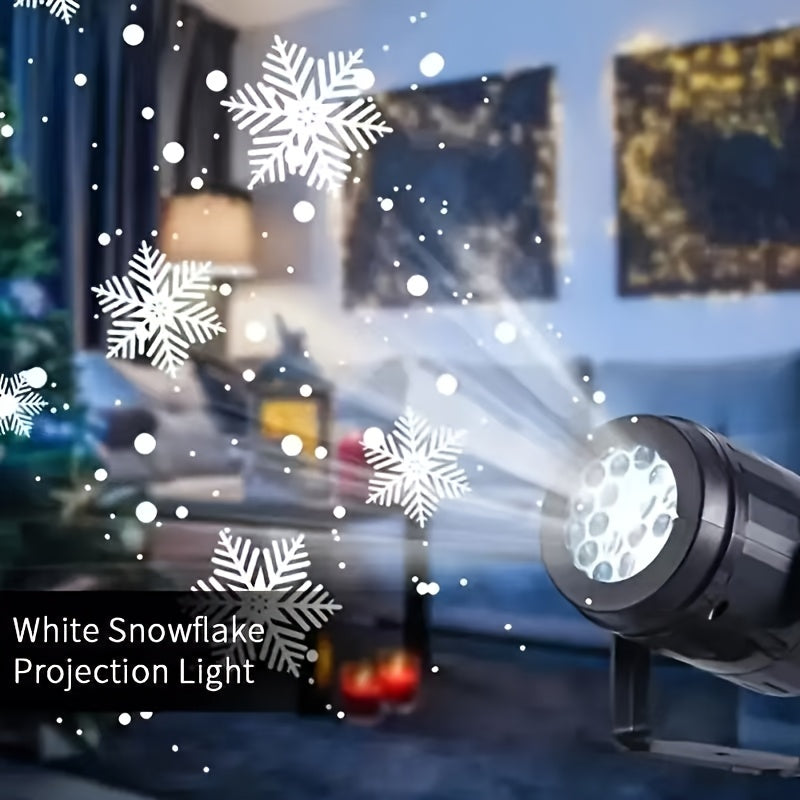 USB Rotating Snow LED Light - Create a Virtual Winter Space