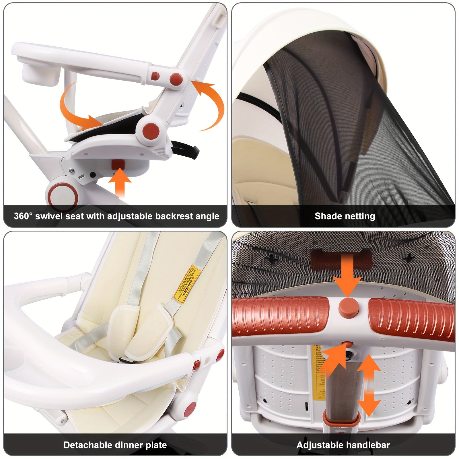 Foldable travel stroller for babies - Festival gift