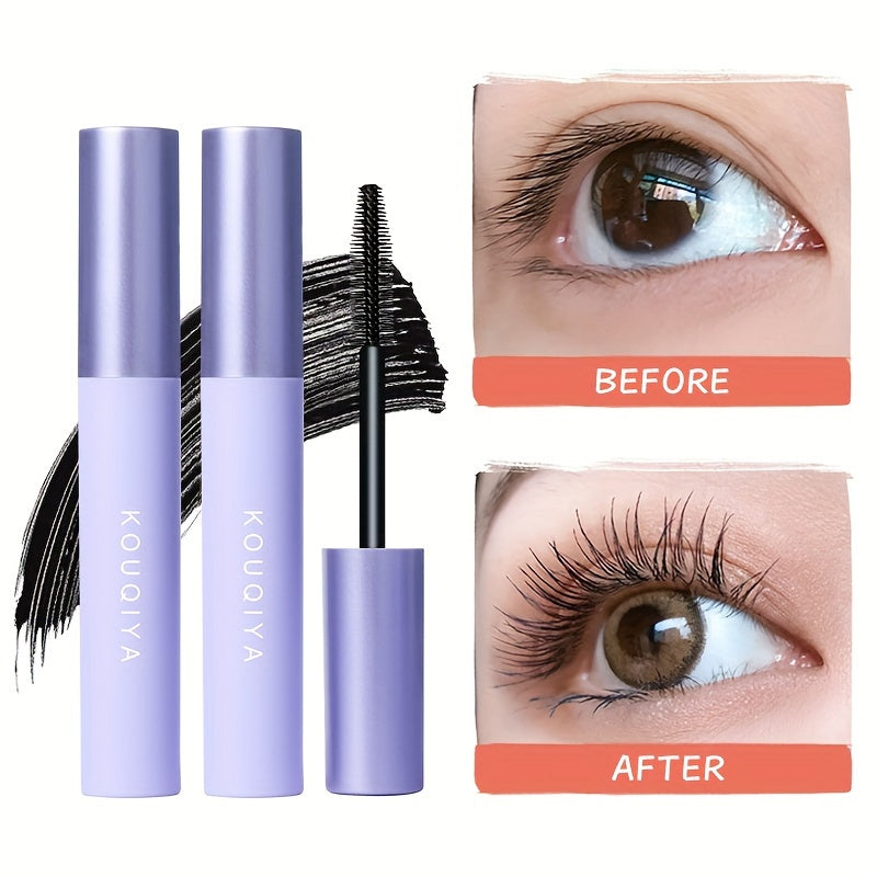 50H Thick Dark Black Lashes - Long Lasting Waterproof Mascara