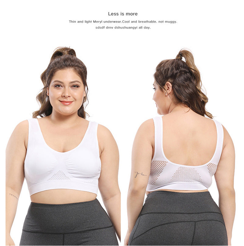 Áo Bra Thể Thao Nữ Big Size Không Đường May, Tím Nhẹ
