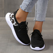 Breathable Leopard Print Women's Sneakers