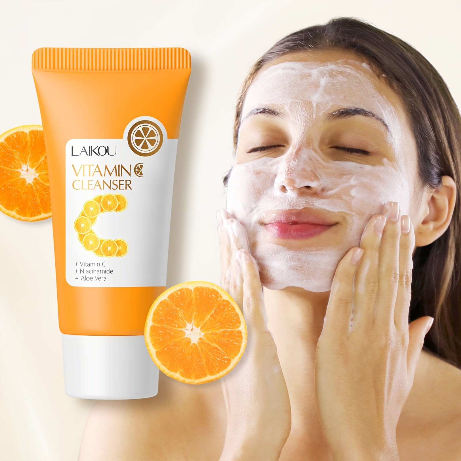 LAKOU Vitamin C Brightening Oil Control Facial Cleanser