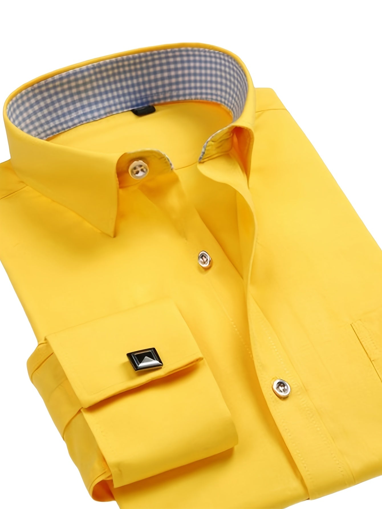 French Men's Shirt 2025 With Elegant Cufflinks