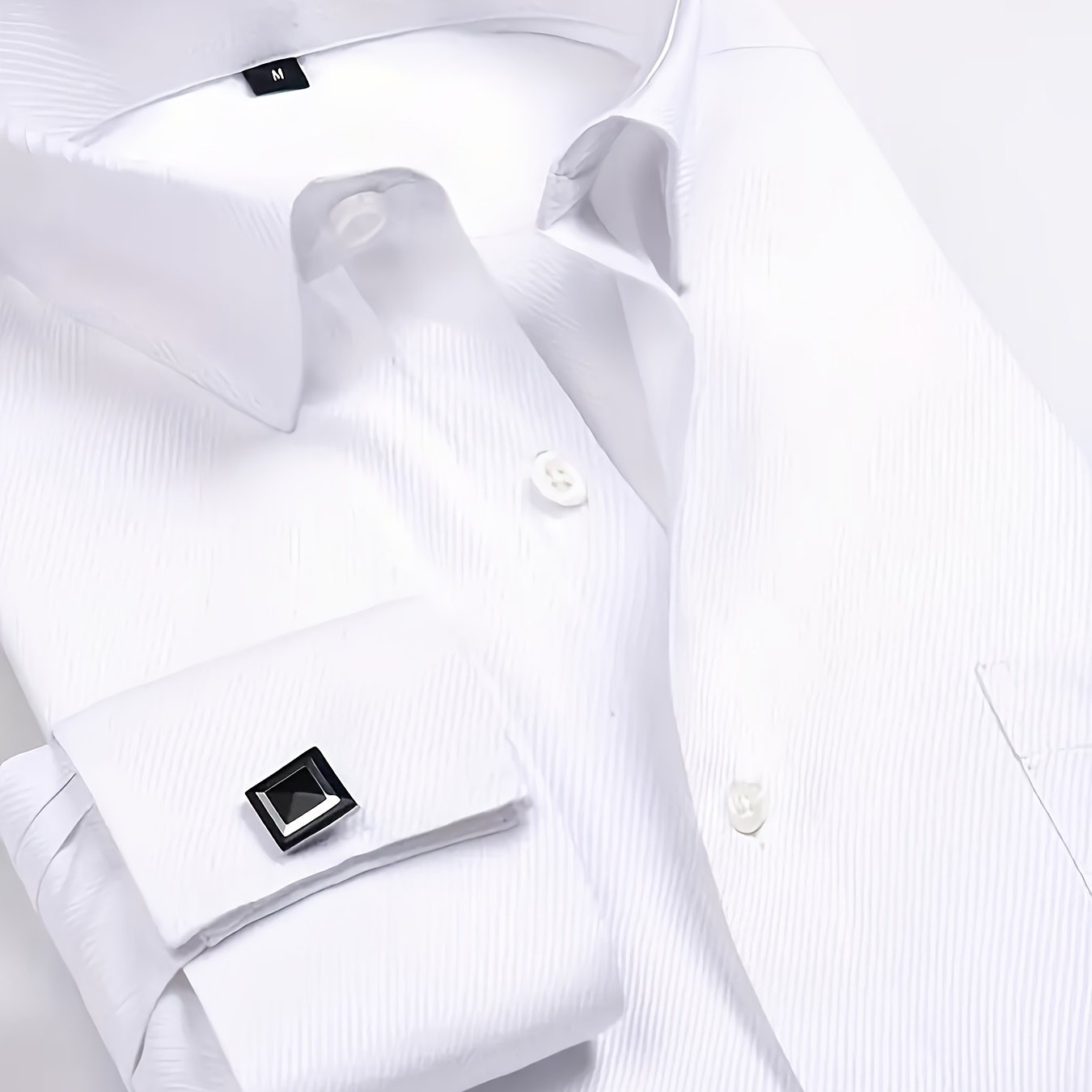 Áo Sơ Mi Nam Pháp 2025 Kèm Măng Sét Thanh Lịch