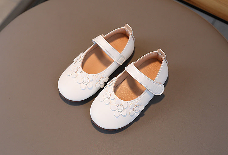 Giày Búp Bê Hoa 3D Siêu Nhẹ, Êm, Chống Trượt Cho Bé