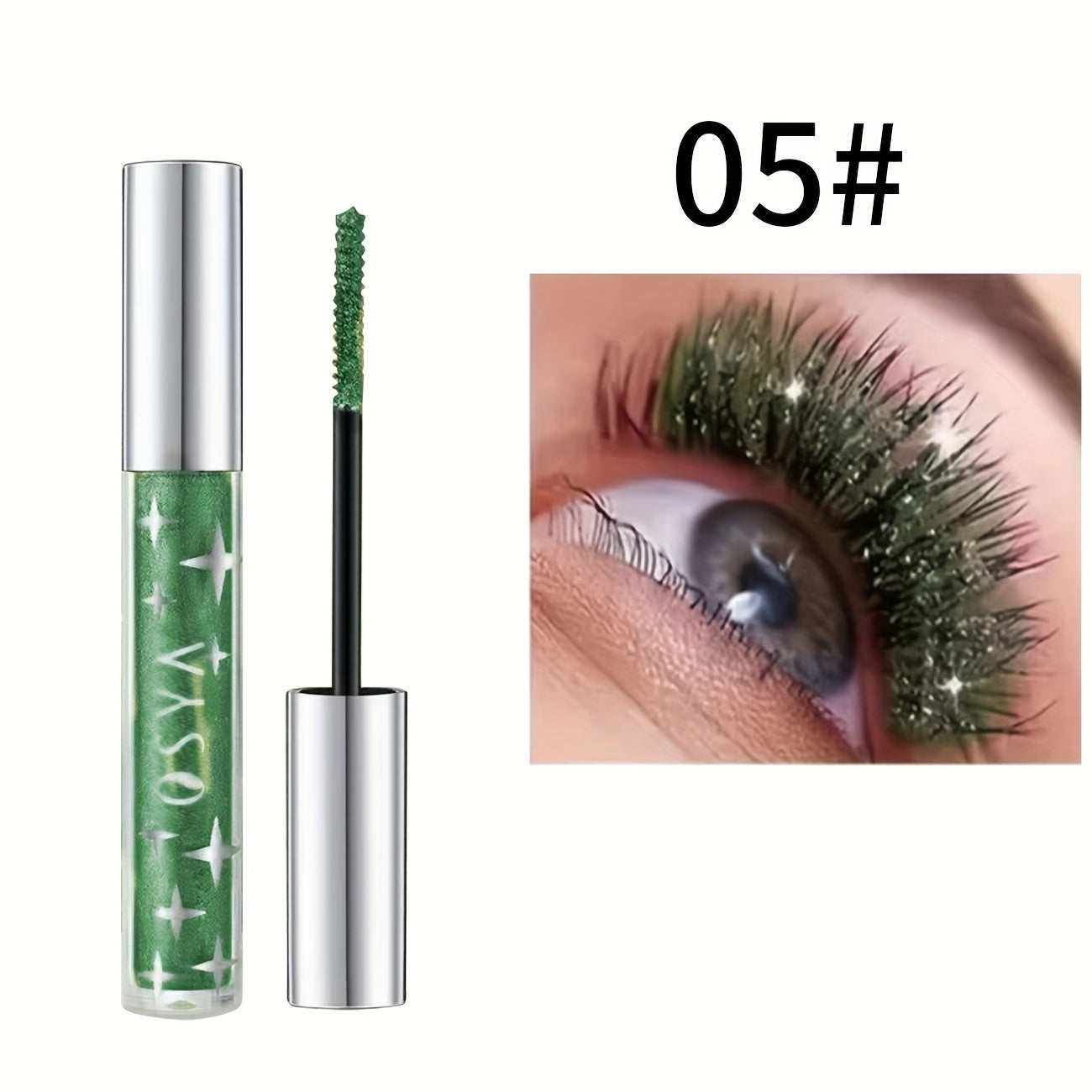 Waterproof Gold Glitter Mascara - Long Lasting, Smudge-Free