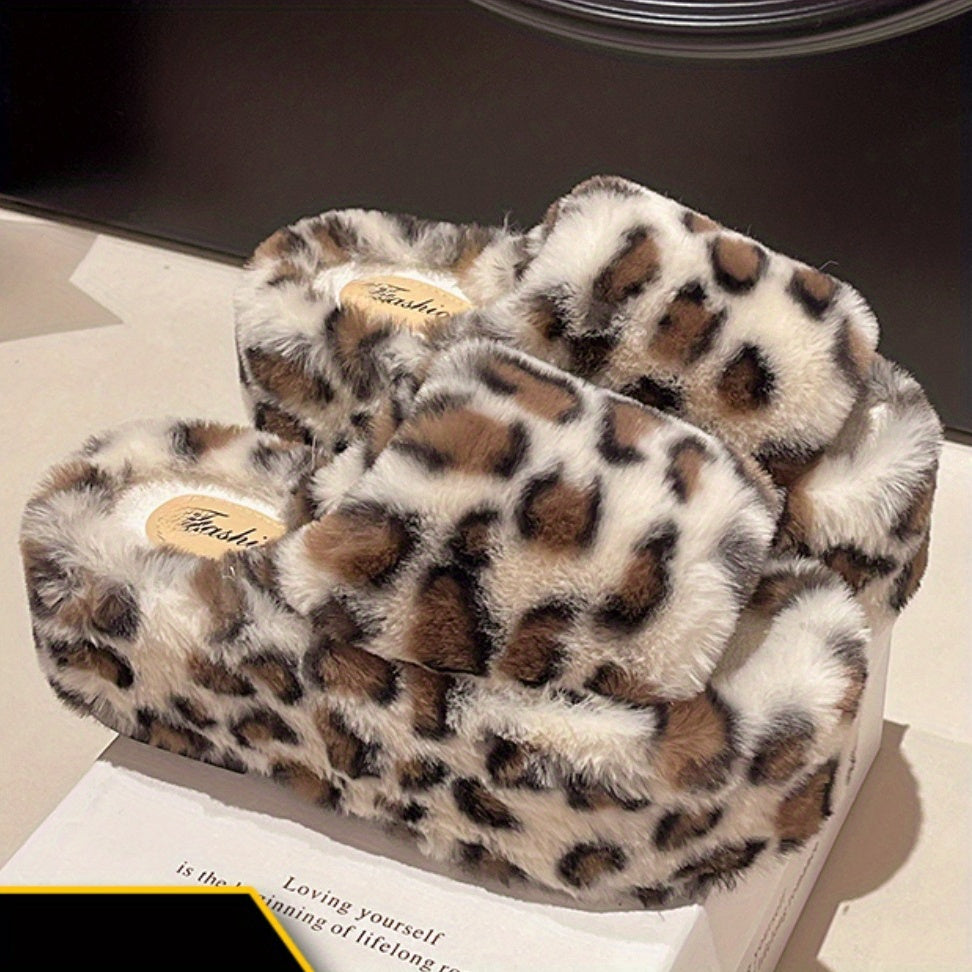 Dép Lông Báo Đế Cao Tăng Chiều Cao Thu Đông 2024