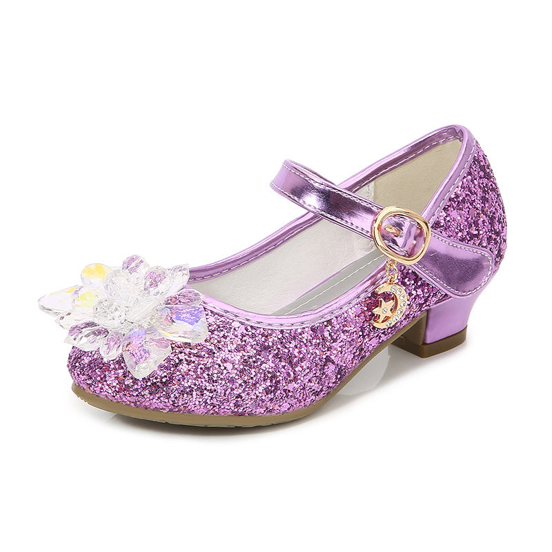 Elsa High Heels Sparkling Floral Feminine Party Shoes