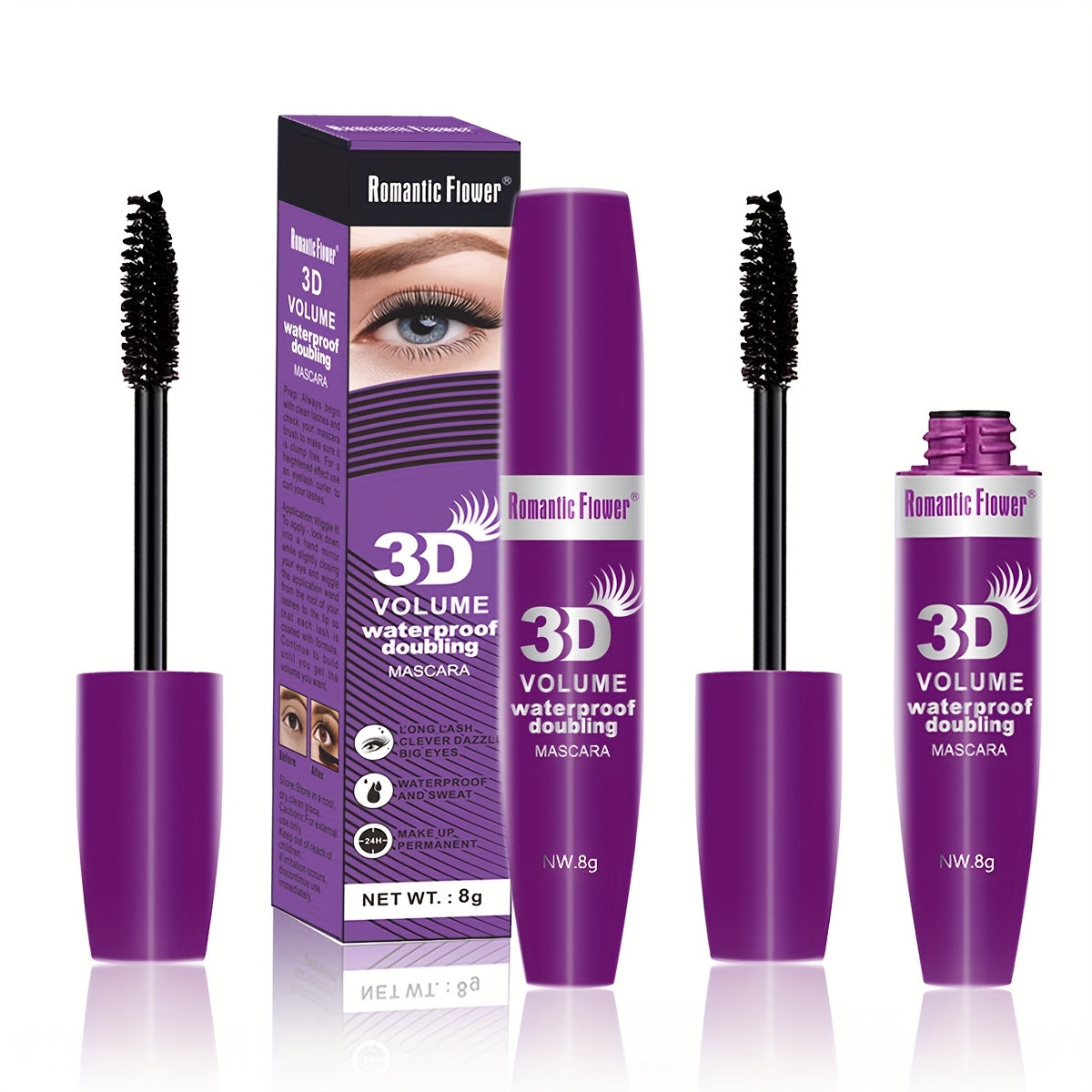 3D Super Thick, Naturally Curled, Waterproof Mascara