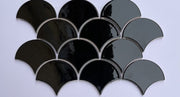 MHF 09 Glossy Fish Scale Mosaic Tiles 