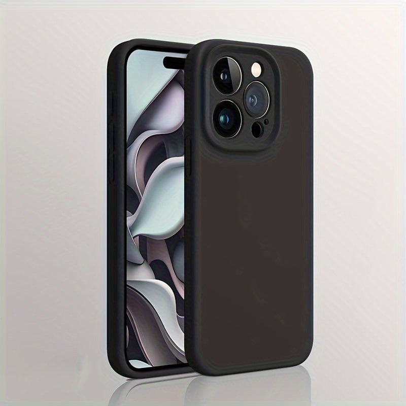 Ốp Lưng Silicon Cao Cấp Bảo Vệ Ống Kính iPhone