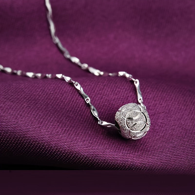 925 Silver Necklace Lucky Beads Elegant Allergy