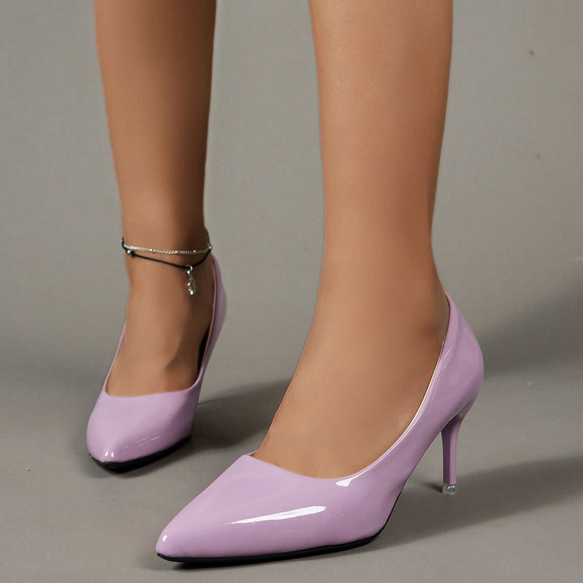 [Elegant Stiletto Heels] Elegant Pointed Toe Women's Solid Color Stiletto Heels - Lightweight Dress Pumps, Work Pumps - Daisan Mart