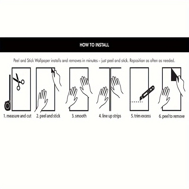 Nordic Striped 3D Wallpaper Easy to Stick, Moisture-Proof