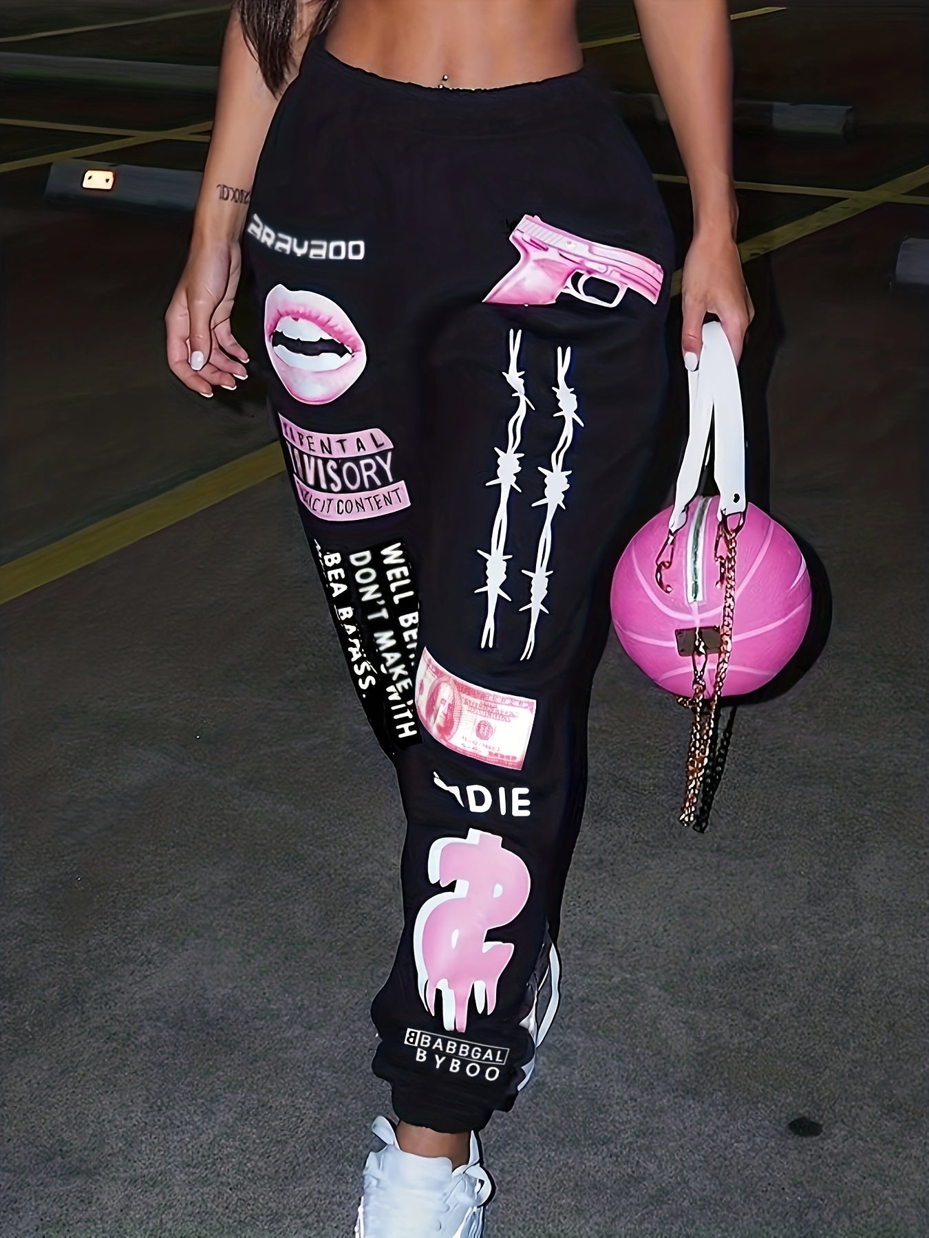 Quần Thể Thao Nữ TB5553 Plus In Họa Tiết Co Giãn