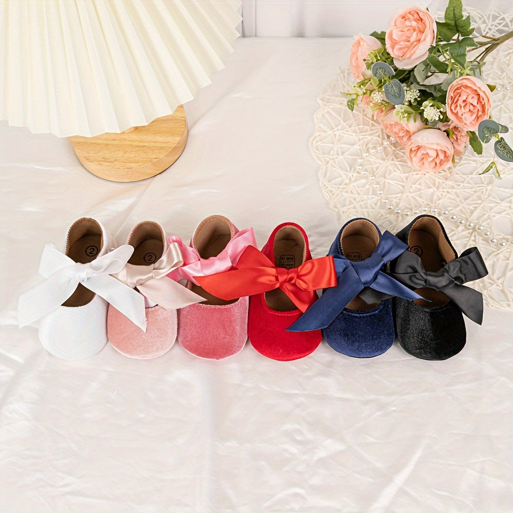 Girls' Princess Slippers - Soft, Cute Bow
