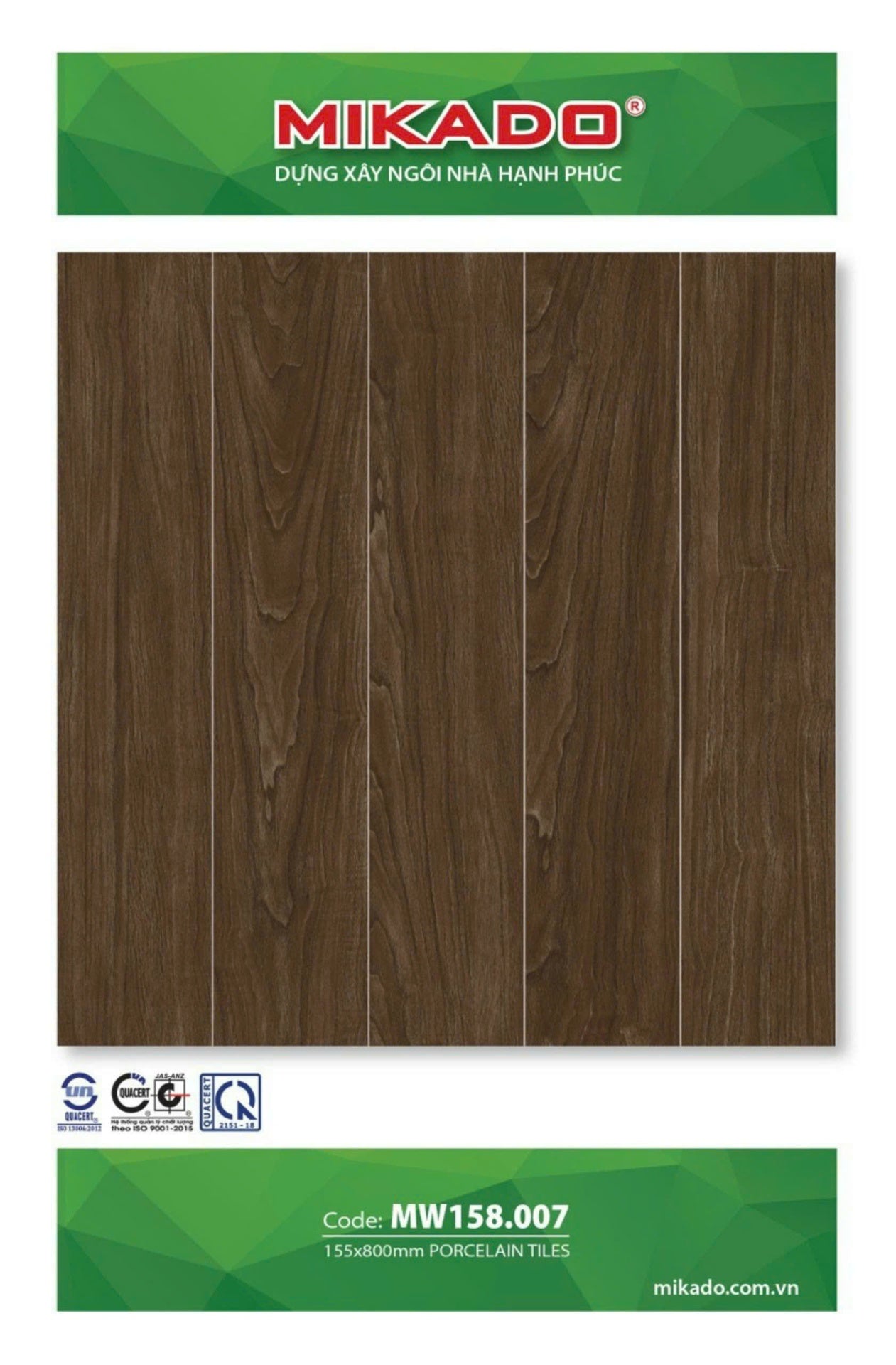 Gạch giả gỗ MW 158005 KT 15x80cm - Daisan Mart