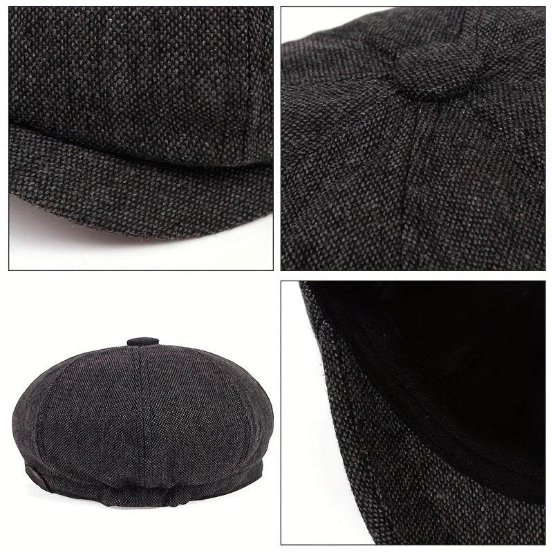 Nón Beret Retro Nam - Mũ Dệt Kim Phong Cách Cổ Điển - Daisan Mart