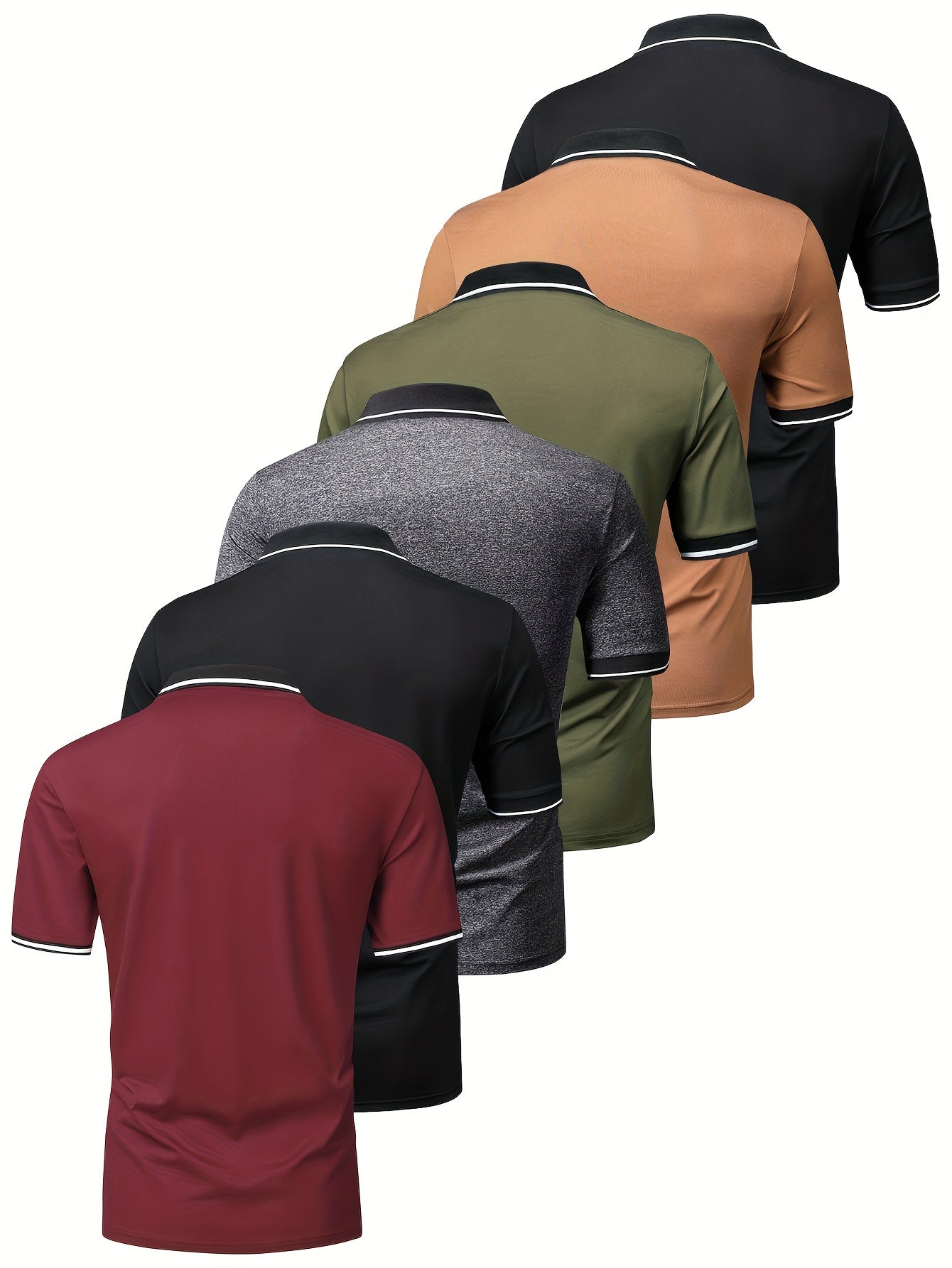 Set of 6 Men's Polo Shirts - Fashion, Sports &amp; Streetwear